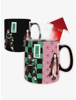 New ❤️ Demon Slayer: Kimetsu No Yaiba Tanjiro and Nezuko Mug Set ⭐ -Furniture Outlet Store 20083354 av1
