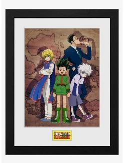 Outlet 🔔 Hunter x Hunter Map Framed Poster 🥰