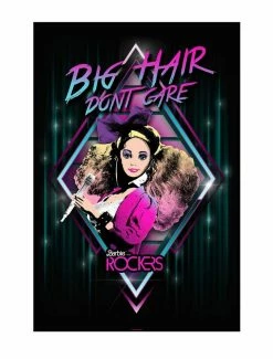 Best Pirce 👏 Barbie 80's Rockers Big Hair Don't Care 16x24 Poster 🎁