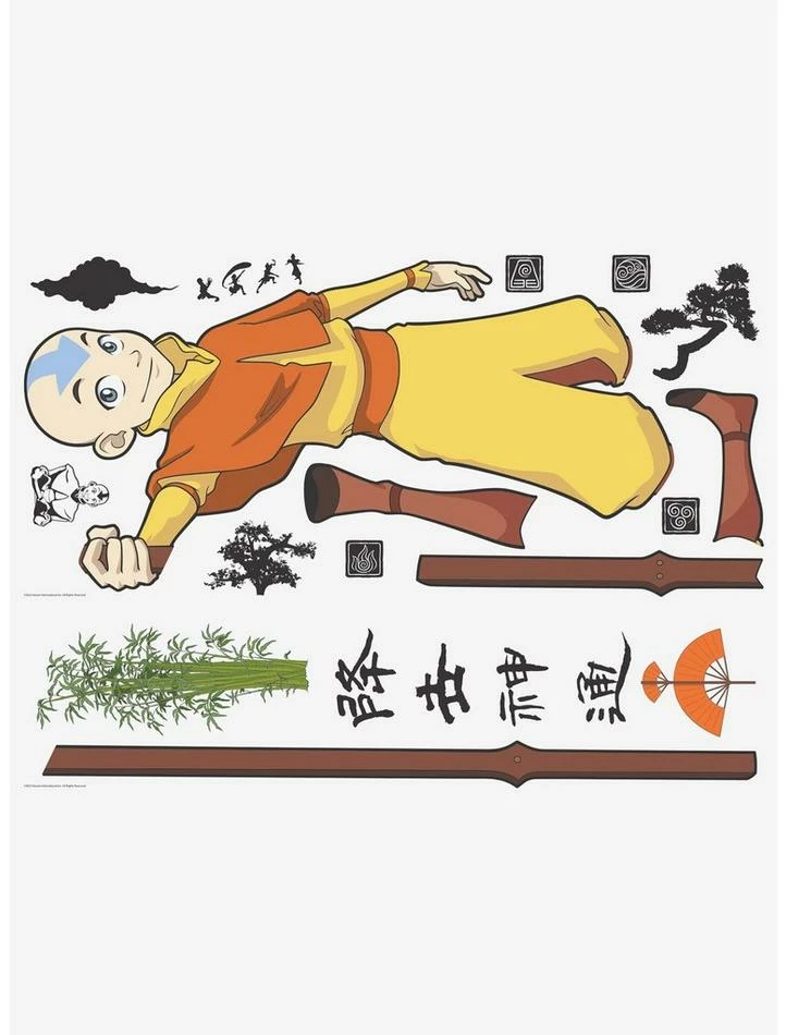 Discount 😀 Avatar: The Last Airbender Aang Giant Peel & Stick Wall Decals ✨ 1 Discount 😀 Avatar: The Last Airbender Aang Giant Peel & Stick Wall Decals ✨