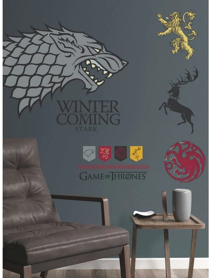 Best Pirce ๐ Game Of Thrones Winter Is Coming Stark Giant Peel & Stick Wall Decals โ 2 Best Pirce ๐ Game Of Thrones Winter Is Coming Stark Giant Peel & Stick Wall Decals โ - Image 2