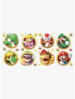 Buy 😀 Nintendo Super Mario Character Peel & Stick Wall Decals 🤩