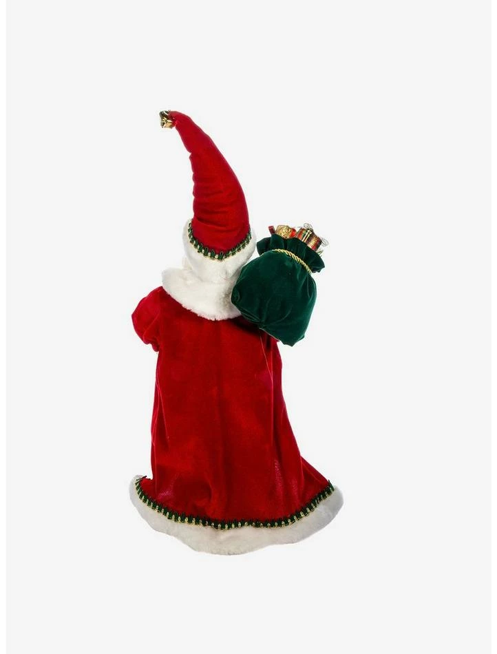 Outlet ⭐ Kurt Adler Kringle Klaus Fancy Santa with Stocking Figure ✨ 2 Outlet ⭐ Kurt Adler Kringle Klaus Fancy Santa with Stocking Figure ✨ - Image 2