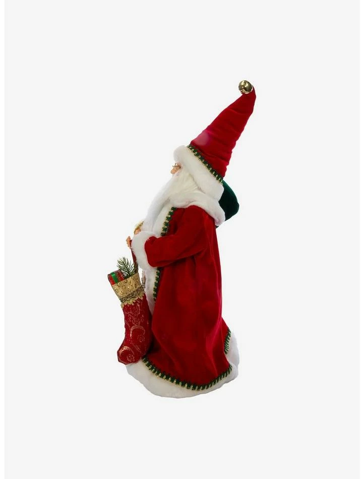Outlet ⭐ Kurt Adler Kringle Klaus Fancy Santa with Stocking Figure ✨ 3 Outlet ⭐ Kurt Adler Kringle Klaus Fancy Santa with Stocking Figure ✨ - Image 3