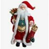 Outlet ⭐ Kurt Adler Kringle Klaus Fancy Santa with Stocking Figure ✨