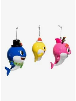Discount 💯 Kurt Adler Baby Shark Santa Family Ornament Set 😍 -Furniture Outlet Store 20119883 av1