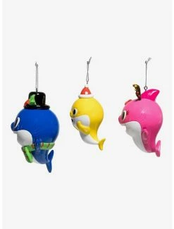 Discount 💯 Kurt Adler Baby Shark Santa Family Ornament Set 😍 -Furniture Outlet Store 20119883 av3