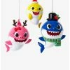 Discount 💯 Kurt Adler Baby Shark Santa Family Ornament Set 😍