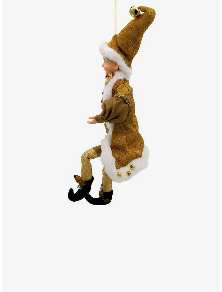 Hot Sale 🌟 Kurt Adler Kringle Klaus Fortune Gold Elf Ornament 🌟 4 Hot Sale 🌟 Kurt Adler Kringle Klaus Fortune Gold Elf Ornament 🌟 - Image 4