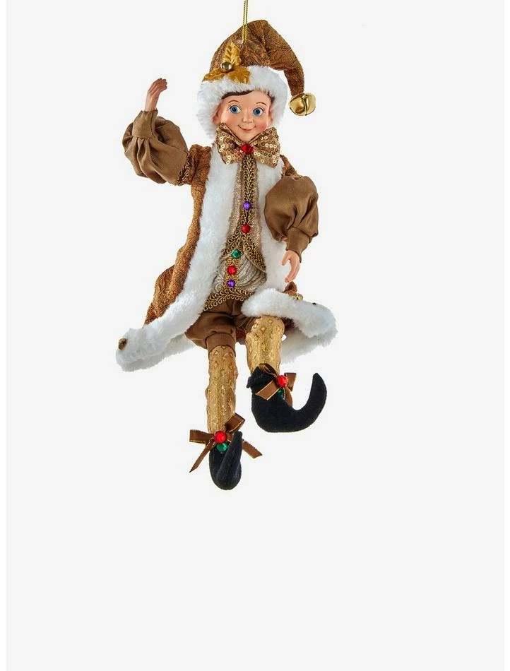 Hot Sale 🌟 Kurt Adler Kringle Klaus Fortune Gold Elf Ornament 🌟 1 Hot Sale 🌟 Kurt Adler Kringle Klaus Fortune Gold Elf Ornament 🌟