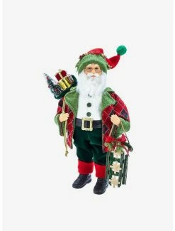 Discount 🧨 Kurt Adler Kringle Klaus Red and Green Santa Figure 😍