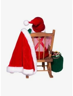New 🛒 Kurt Adler Kringle Klaus Sitting in Chair Figure 🛒 -Furniture Outlet Store 20119913 av2