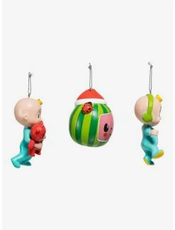 Discount 💯 Kurt Adler Cocomelon Santa Hat Ornament Set 👏 -Furniture Outlet Store 20119917 av1
