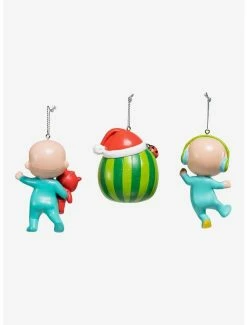 Discount 💯 Kurt Adler Cocomelon Santa Hat Ornament Set 👏 -Furniture Outlet Store 20119917 av2