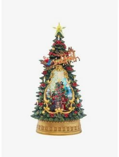 New 😍 Kurt Adler Musical Water Santa Tree Figure ❤️