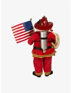Top 10 😍 Kurt Adler Fabriche Fireman Santa with American Flag Figure 🥰 -Furniture Outlet Store 20119963 av2