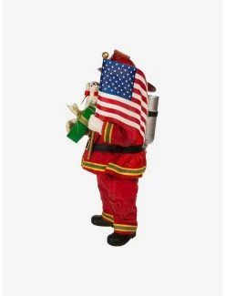 Top 10 😍 Kurt Adler Fabriche Fireman Santa with American Flag Figure 🥰 -Furniture Outlet Store 20119963 av3