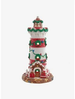 Cheap 👍 Kurt Adler Gingerbread Lighthouse Figure ⌛