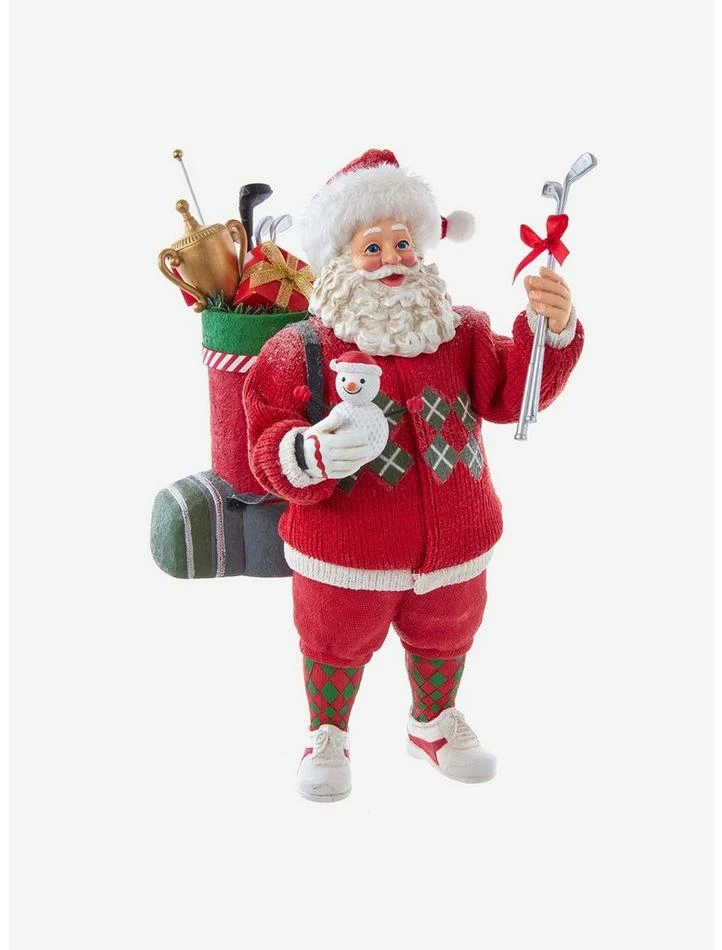 Flash Sale 😍 Kurt Adler Fabriche Golf Santa Figure ✨ 1 Flash Sale 😍 Kurt Adler Fabriche Golf Santa Figure ✨
