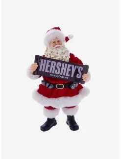 Budget ๐ Kurt Adler Hershey Bar Fabric Santa Figure ๐