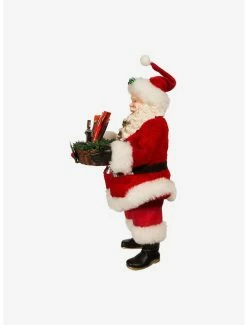 Best Sale 😍 Kurt Adler Hershey Santa with Basket Figure 🛒 -Furniture Outlet Store 20119995 av3