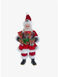 Best Sale ๐ Kurt Adler Hershey Santa with Basket Figure ๐