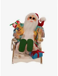 Buy 🔔 Kurt Adler Santa Beach Chair Figure 🔔