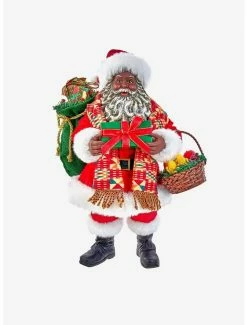 New 😉 Kurt Adler Fabriche Kwanzaa Santa Figure 🌟