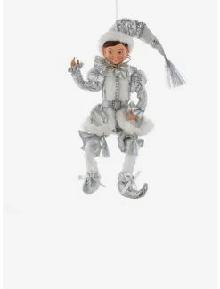 Best deal 🎉 Kurt Adler Silver and White Kringle Klaus Elf Ornament ⭐