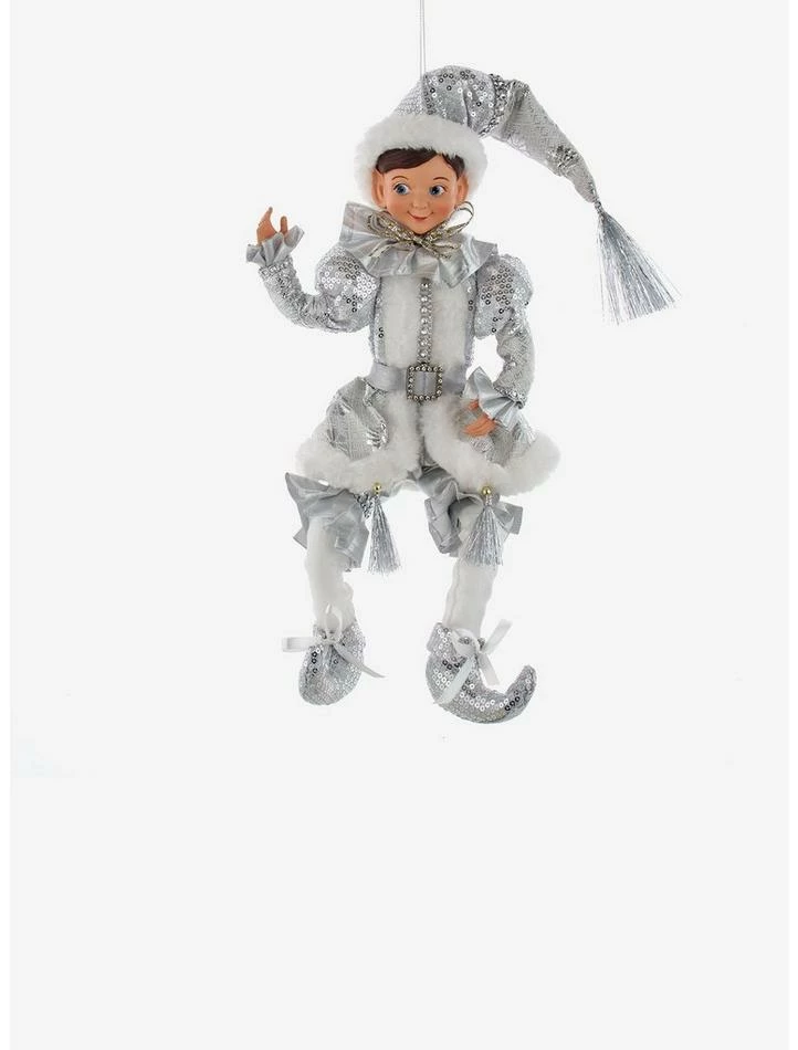 Best deal 🎉 Kurt Adler Silver and White Kringle Klaus Elf Ornament ⭐ 1 Best deal 🎉 Kurt Adler Silver and White Kringle Klaus Elf Ornament ⭐