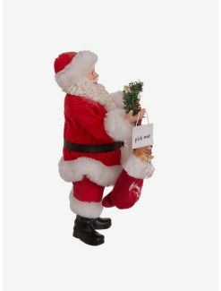 New ✔️ Kurt Adler Fabriche Santa Adopt A Pet in Stockings Figure ✨ -Furniture Outlet Store 20120093 av2