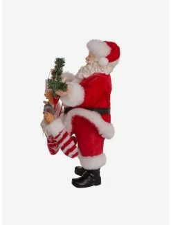 New ✔️ Kurt Adler Fabriche Santa Adopt A Pet in Stockings Figure ✨ -Furniture Outlet Store 20120093 av4