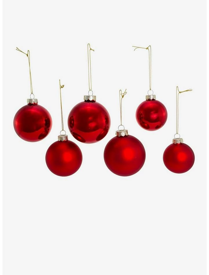 Deals ๐ Kurt Adler Shiny and Matte Red Glass Ball Ornaments Set ๐ฅ 2 Deals ๐ Kurt Adler Shiny and Matte Red Glass Ball Ornaments Set ๐ฅ - Image 2