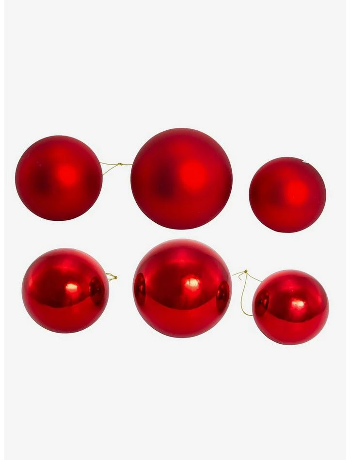 Deals ๐ Kurt Adler Shiny and Matte Red Glass Ball Ornaments Set ๐ฅ 3 Deals ๐ Kurt Adler Shiny and Matte Red Glass Ball Ornaments Set ๐ฅ - Image 3