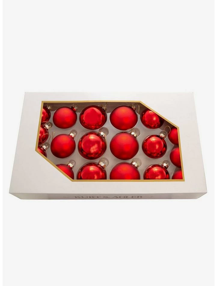 Deals ๐ Kurt Adler Shiny and Matte Red Glass Ball Ornaments Set ๐ฅ 1 Deals ๐ Kurt Adler Shiny and Matte Red Glass Ball Ornaments Set ๐ฅ