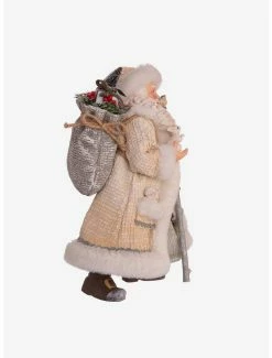 Hot Sale 🎉 Kurt Adler Fabriche Snowy Woods Santa Figure ✨ -Furniture Outlet Store 20120121 av2
