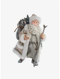 Hot Sale 🎉 Kurt Adler Fabriche Snowy Woods Santa Figure ✨