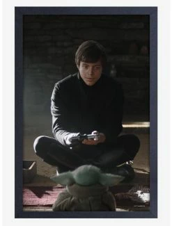 Best deal 💯 Star Wars Boba Fett Jedi Lightsaber Framed Wood Wall Art 😍