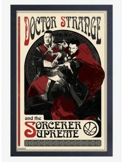 Best deal 🎉 Marvel Doctor Strange 2 Multiverse Of Madness Sorcerer Sup Framed Wood Wall Art 😉
