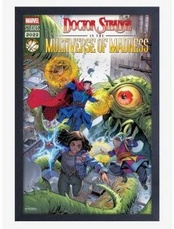 Deals 🔥 Marvel Doctor Strange 2 Multiverse Of Madness Comic Framed Wood Wall Art 💯