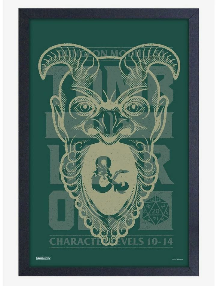 Discount 😉 Dungeons & Dragons Levels Framed Wood Wall Art ✨ 1 Discount 😉 Dungeons & Dragons Levels Framed Wood Wall Art ✨