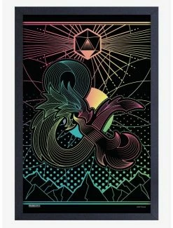 Top 10 🤩 Dungeons & Dragons Rainbow Framed Wood Wall Art ✔️