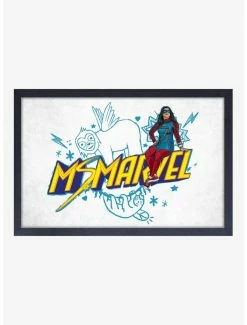Top 10 🌟 Marvel Miss Marvel Doodle Framed Wood Wall Art 😉