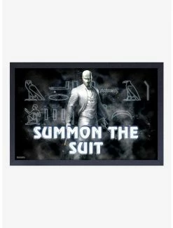 Hot Sale 😉 Marvel Moon Knight Summon Framed Wood Wall Art 👏