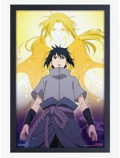 Cheap 💯 Naruto Sasuke Clear Framed Wood Wall Art ❤️