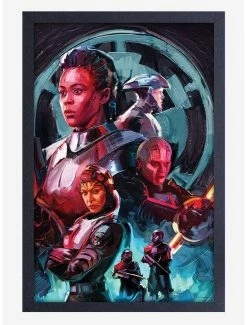 Cheap 😀 Star Wars Obi-Wan Brushed Squad Framed Wood Wall Art ⭐