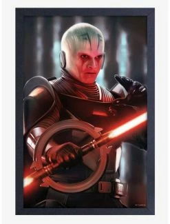 Outlet 😀 Star Wars Obi-Wan Grand Inquisitor Framed Wood Wall Art 🔔