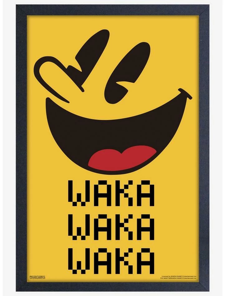 Best Pirce ๐ Pac-Man Waka Face Framed Wood Wall Art โจ 1 Best Pirce ๐ Pac-Man Waka Face Framed Wood Wall Art โจ