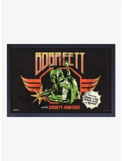 Best reviews of 👏 Star Wars Rock Poster Boba Fett Framed Wood Wall Art ✨