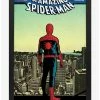 Best Sale 🔥 Marvel Spider-Man 60Th Ann Roof Framed Wood Wall Art 🌟